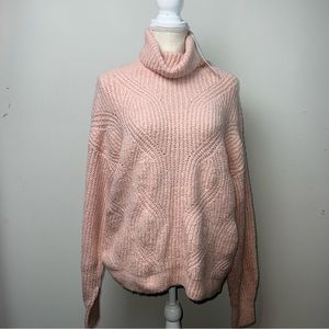 Caslon Cowl Neck Pink Smoke Sweater